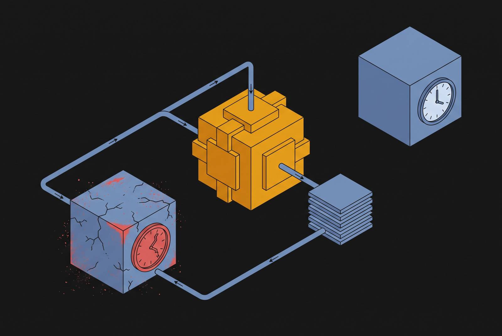 Cover illustration for “Stale Retrieval in RAG-Augmented Agent Workflows”