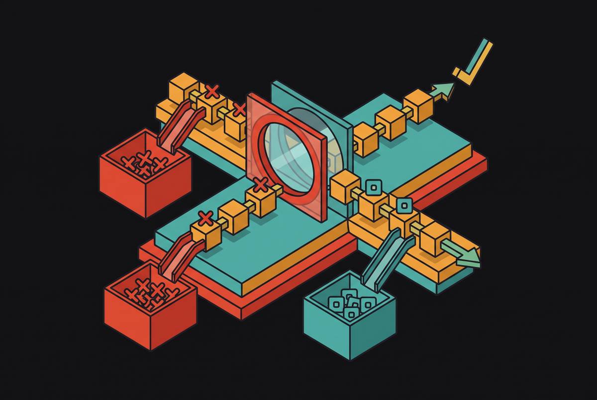 Cover illustration for “Distinguishing Model Errors From Harness Errors in Agent Traces”