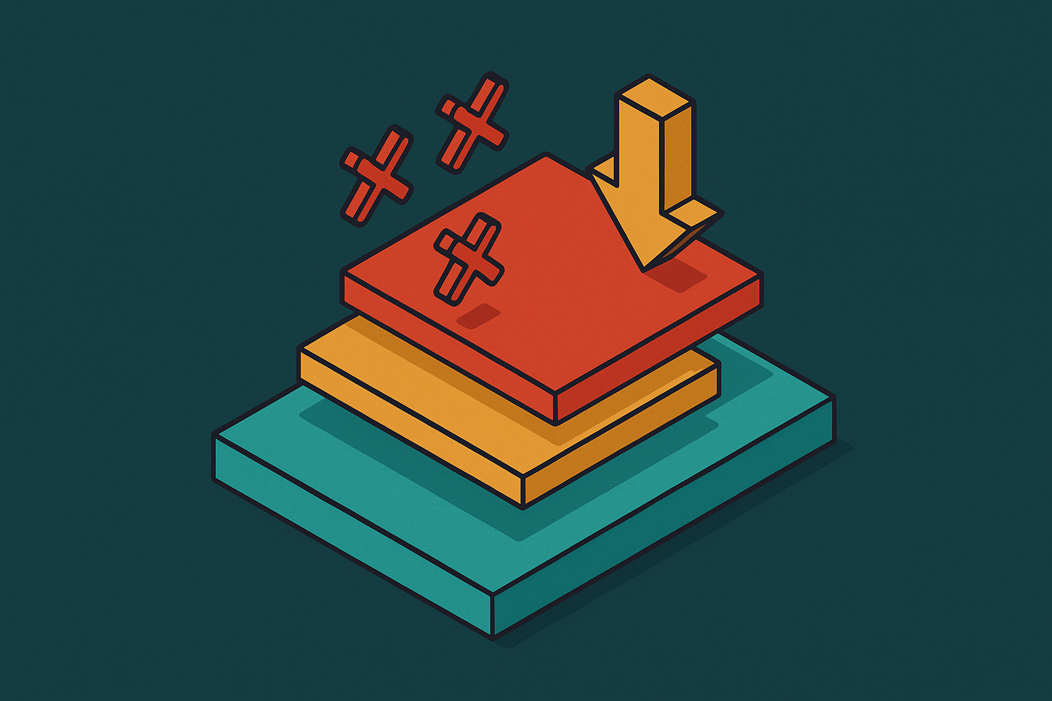 Cover illustration for “Layer Attribution in Multi-Step Agent Failures”