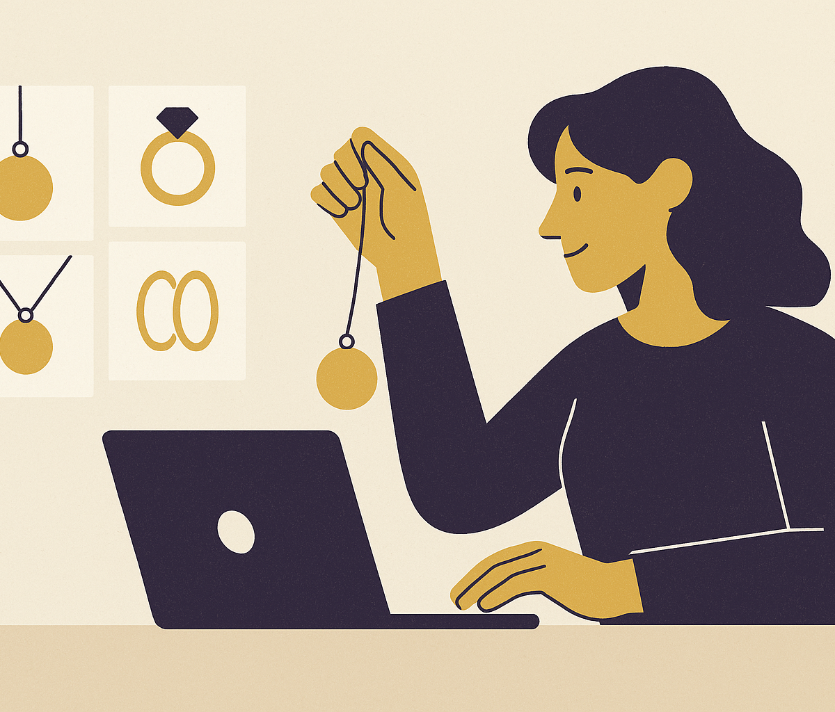 Cover illustration for “Managing 5 Million Jewelry Combinations Without Inventory Overhead”