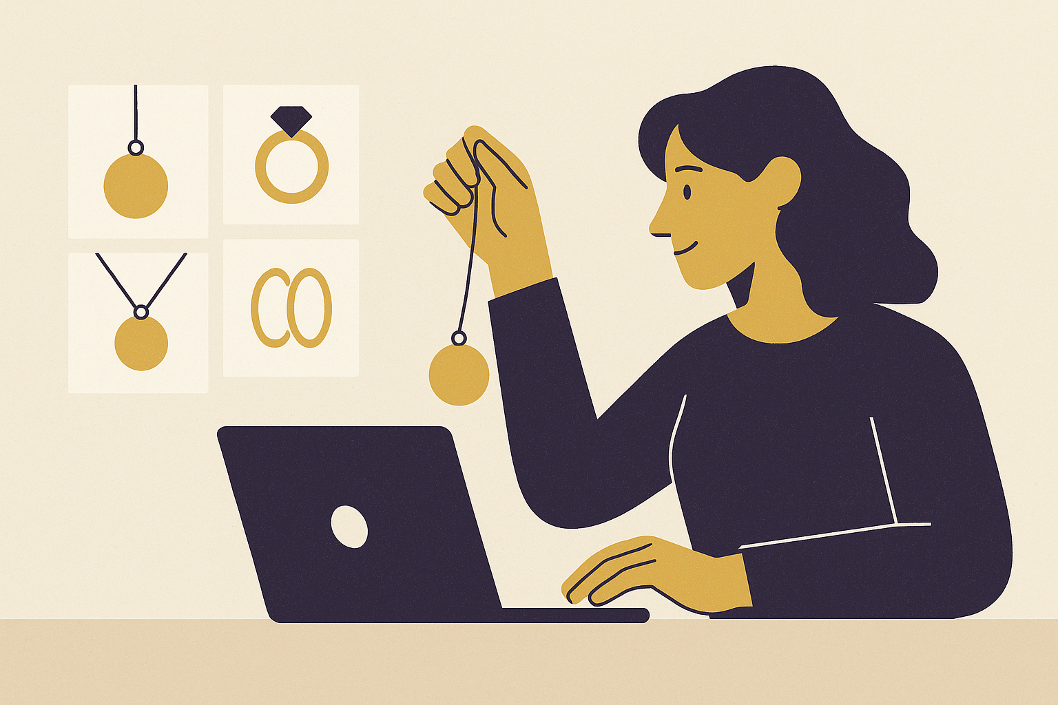Cover illustration for “Managing 5 Million Jewelry Combinations Without Inventory Overhead”