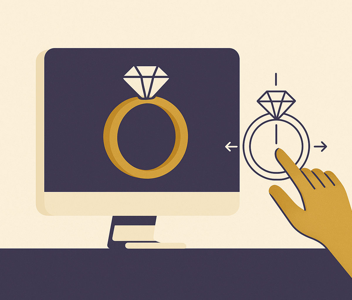Cover illustration for “Real-Time 3D Visualization in Jewelry Configurators”