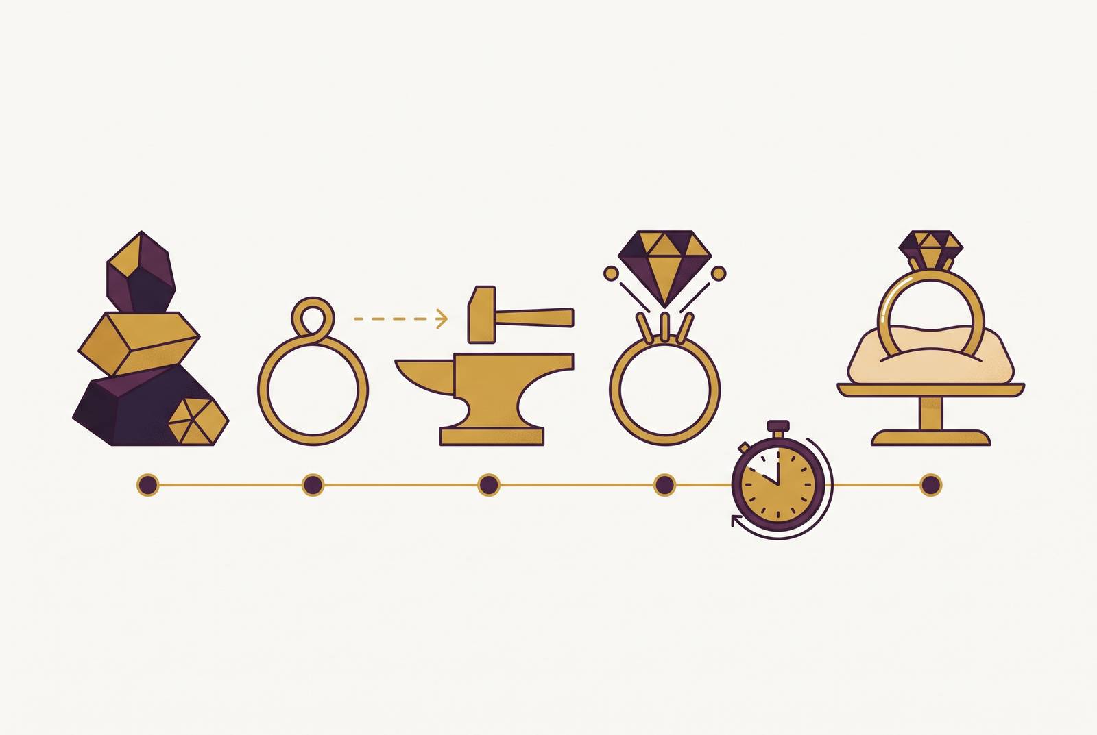 Cover illustration for “Production Lead Time Management for Made-to-Order Jewelry Brands”