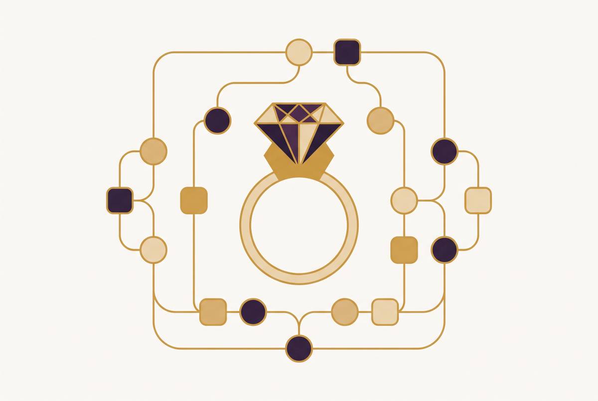 Cover illustration for “Agentic Commerce Workflows in Jewelry Retail Systems”
