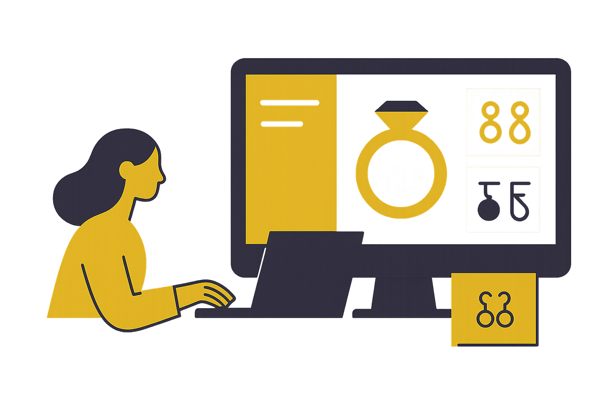 Cover illustration for “Wholesale and B2B Ordering Portals for Jewelry Brands”
