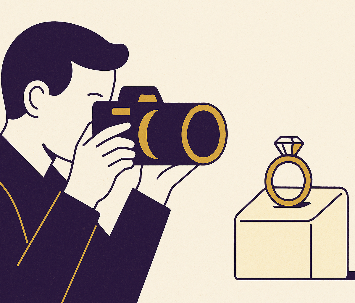 Cover illustration for “Jewelry Photography Standards for AI-Designed and Custom Products”