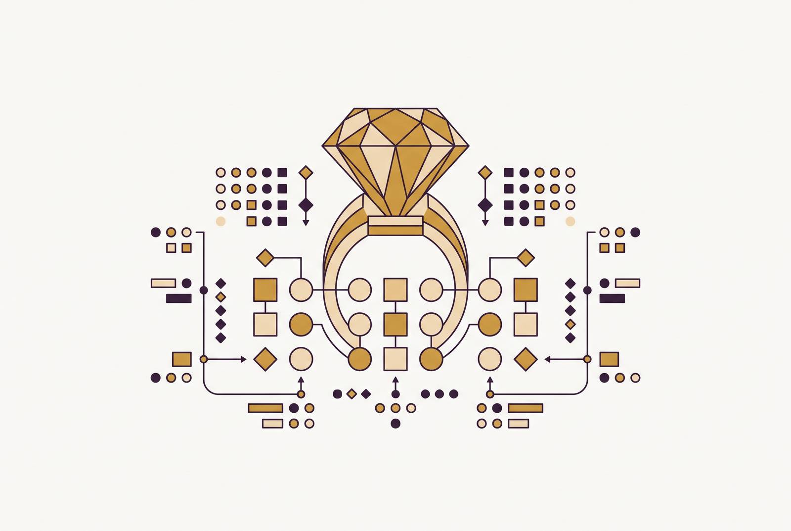 Cover illustration for “Inventory Positioning Strategy for Custom Jewelry Brands”