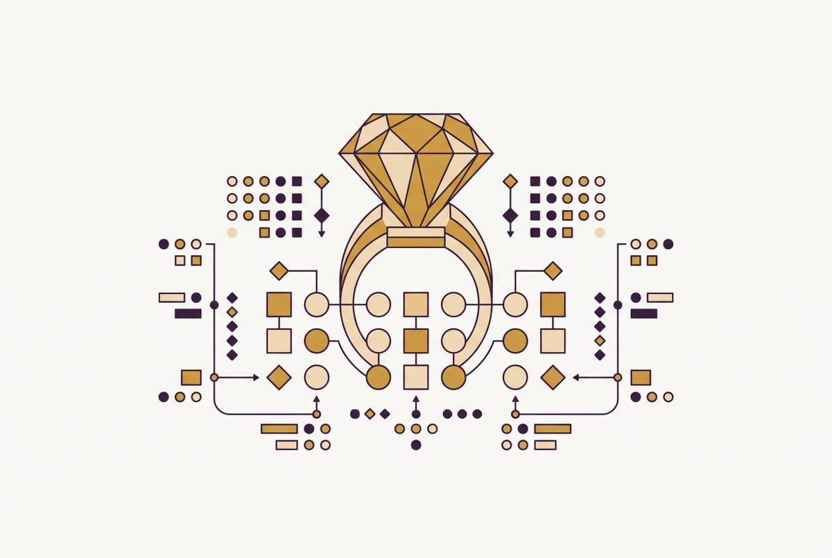 Cover illustration for “Inventory Positioning Strategy for Custom Jewelry Brands”