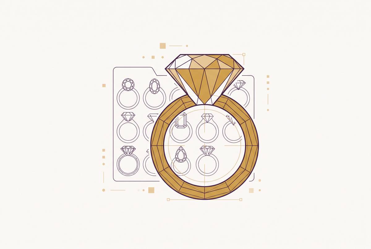 Cover illustration for “Design Asset Management for Jewelry Brands With Large CAD Libraries”