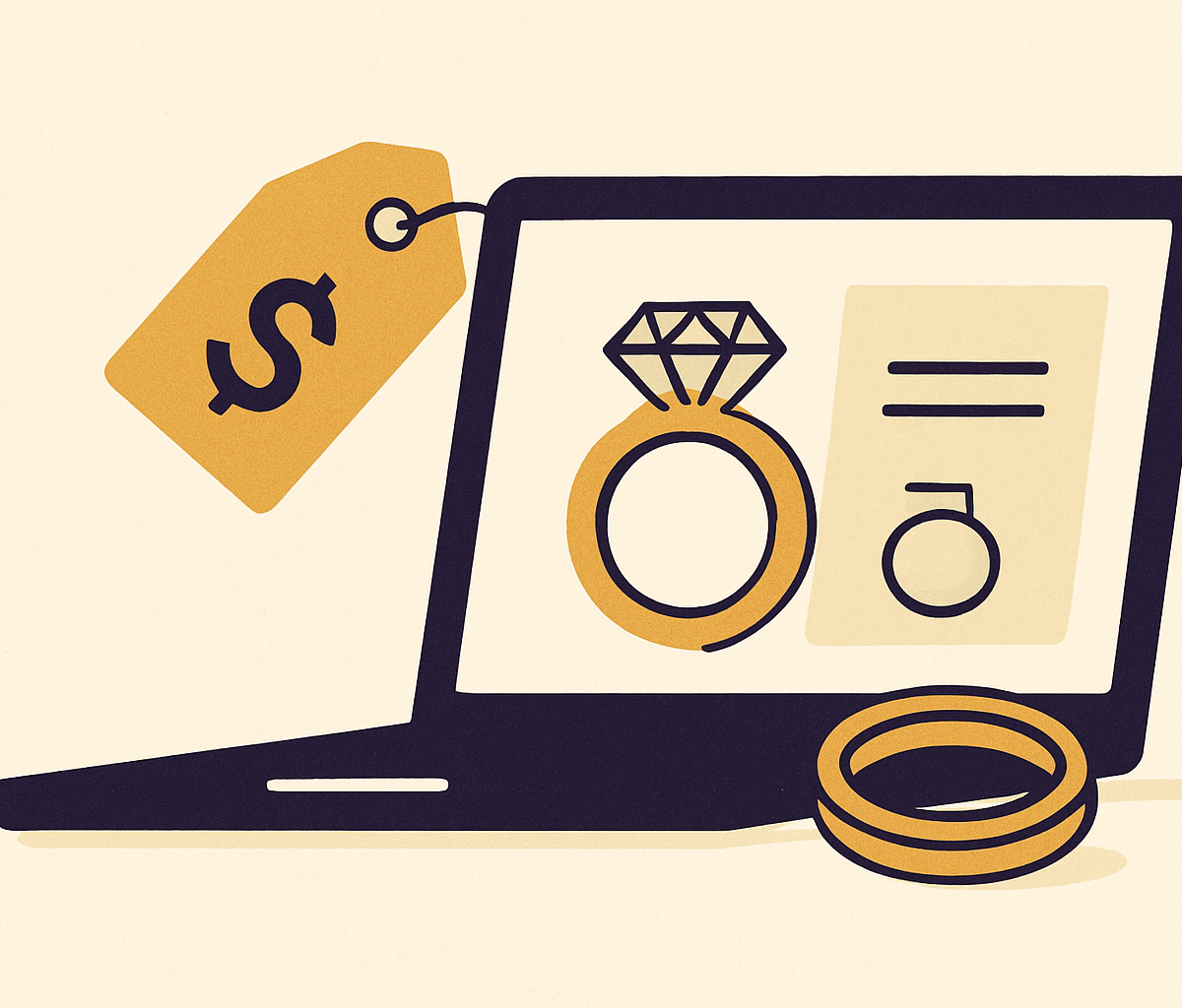 Cover illustration for “Pricing Strategy for Custom and Configured Jewelry Online”