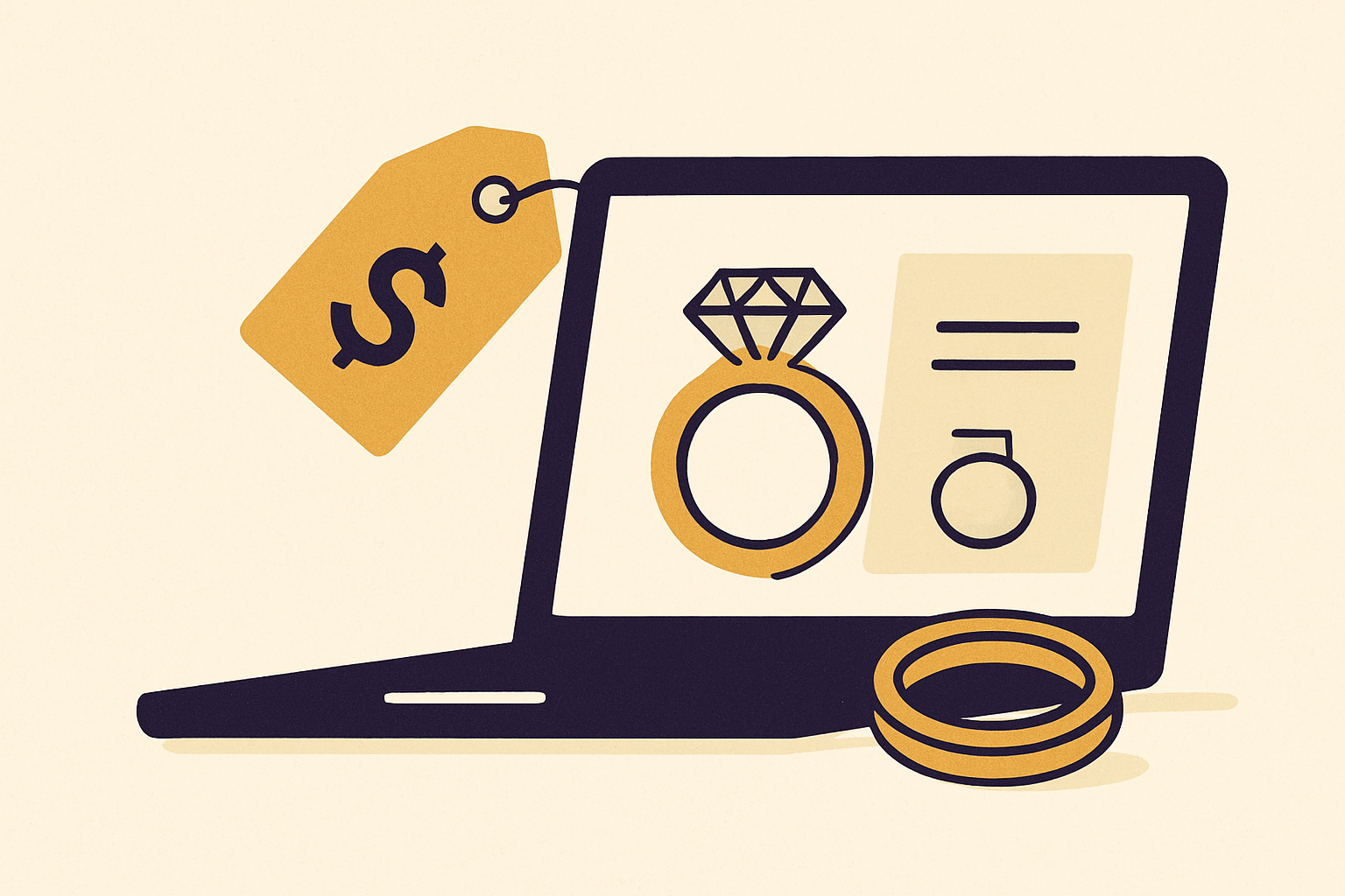 Cover illustration for “Pricing Strategy for Custom and Configured Jewelry Online”
