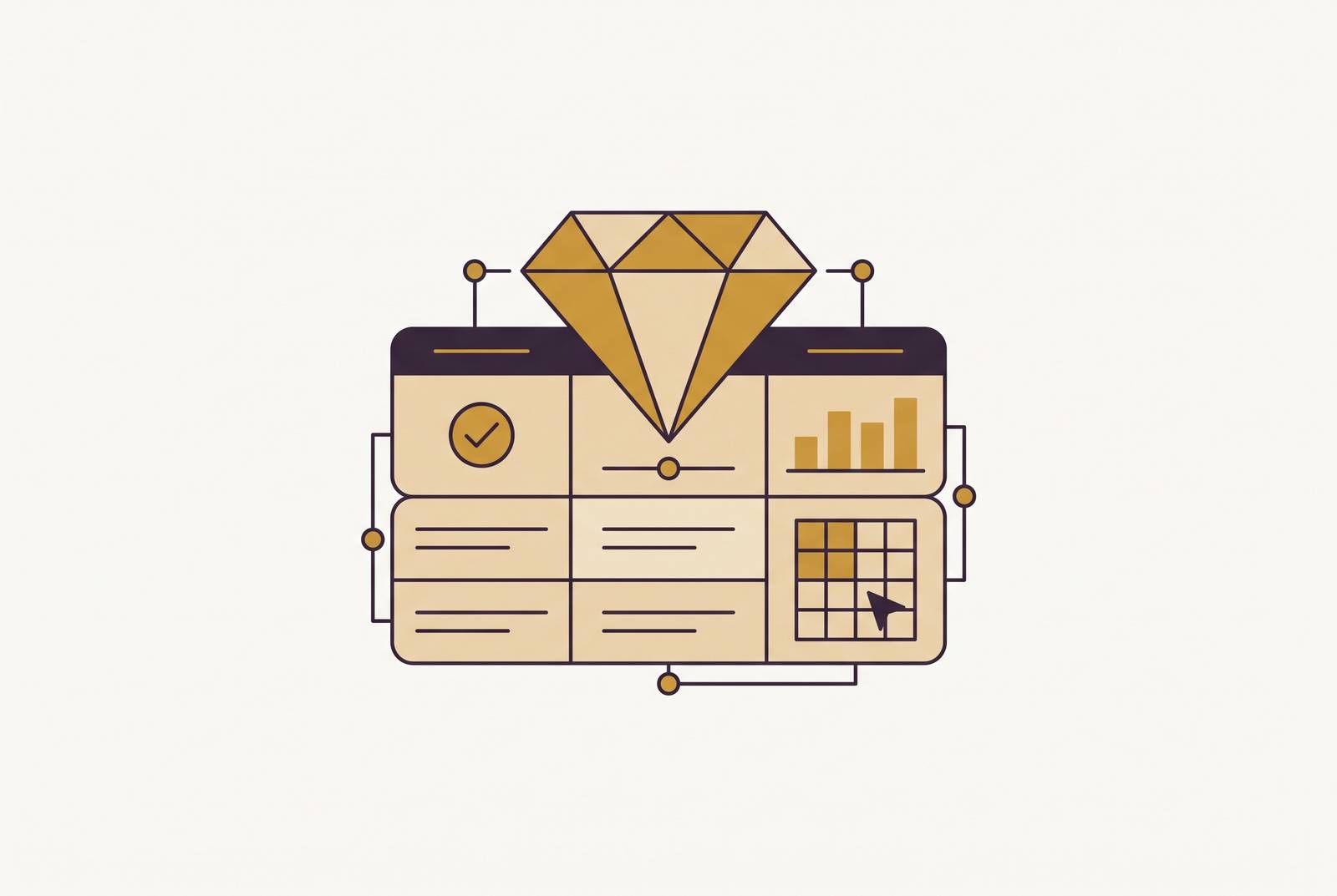 Cover illustration for “Jewelry Design Software Evaluation Criteria for AI-Native Platforms”