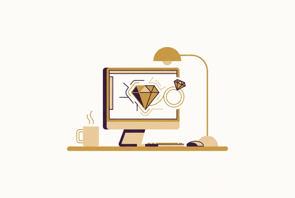Cover illustration for “Starting a Custom Jewelry Business From Home With AI Design Tools”