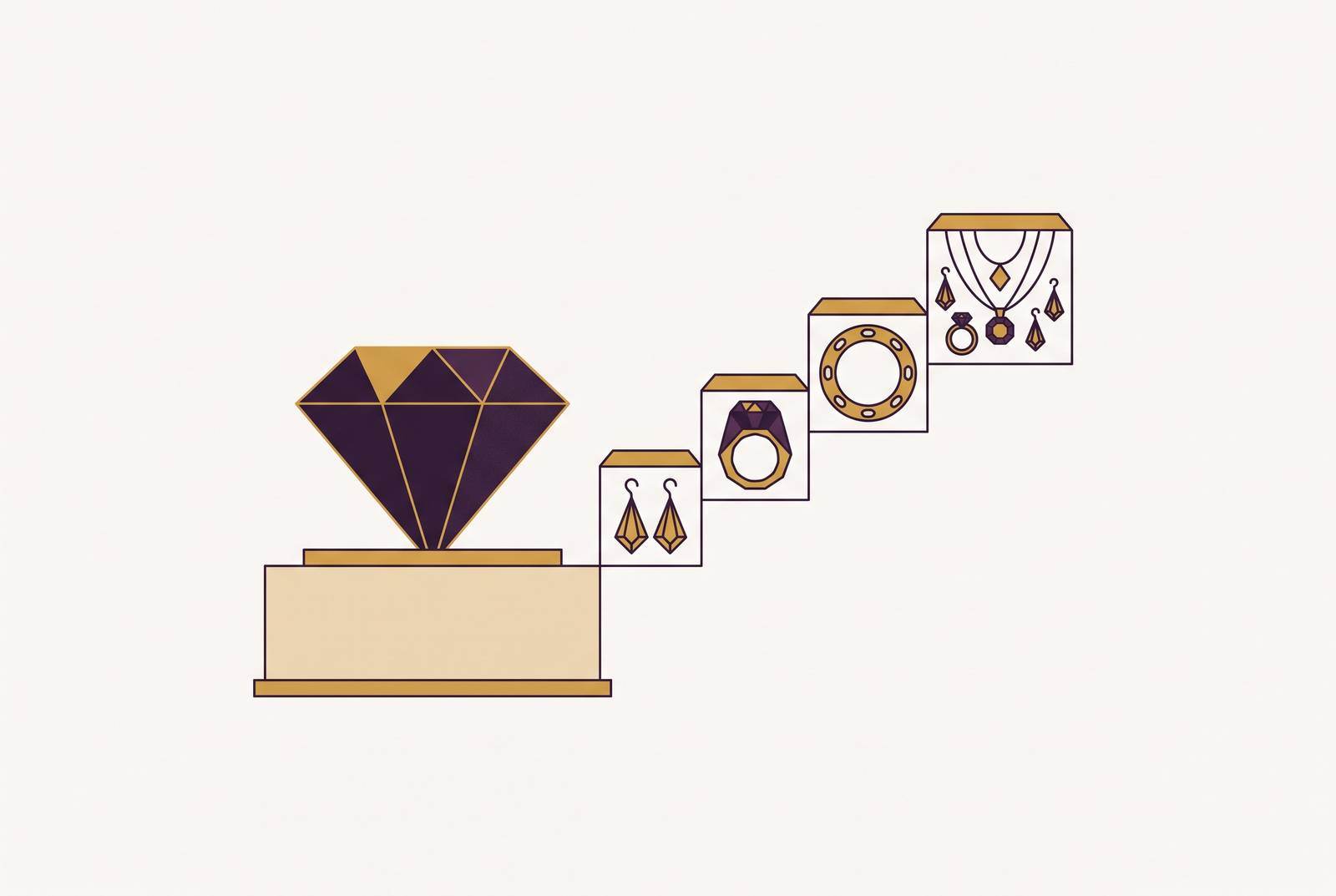 Cover illustration for “Scaling from Independent Jewelry Designer to Small Brand on a Single Platform”