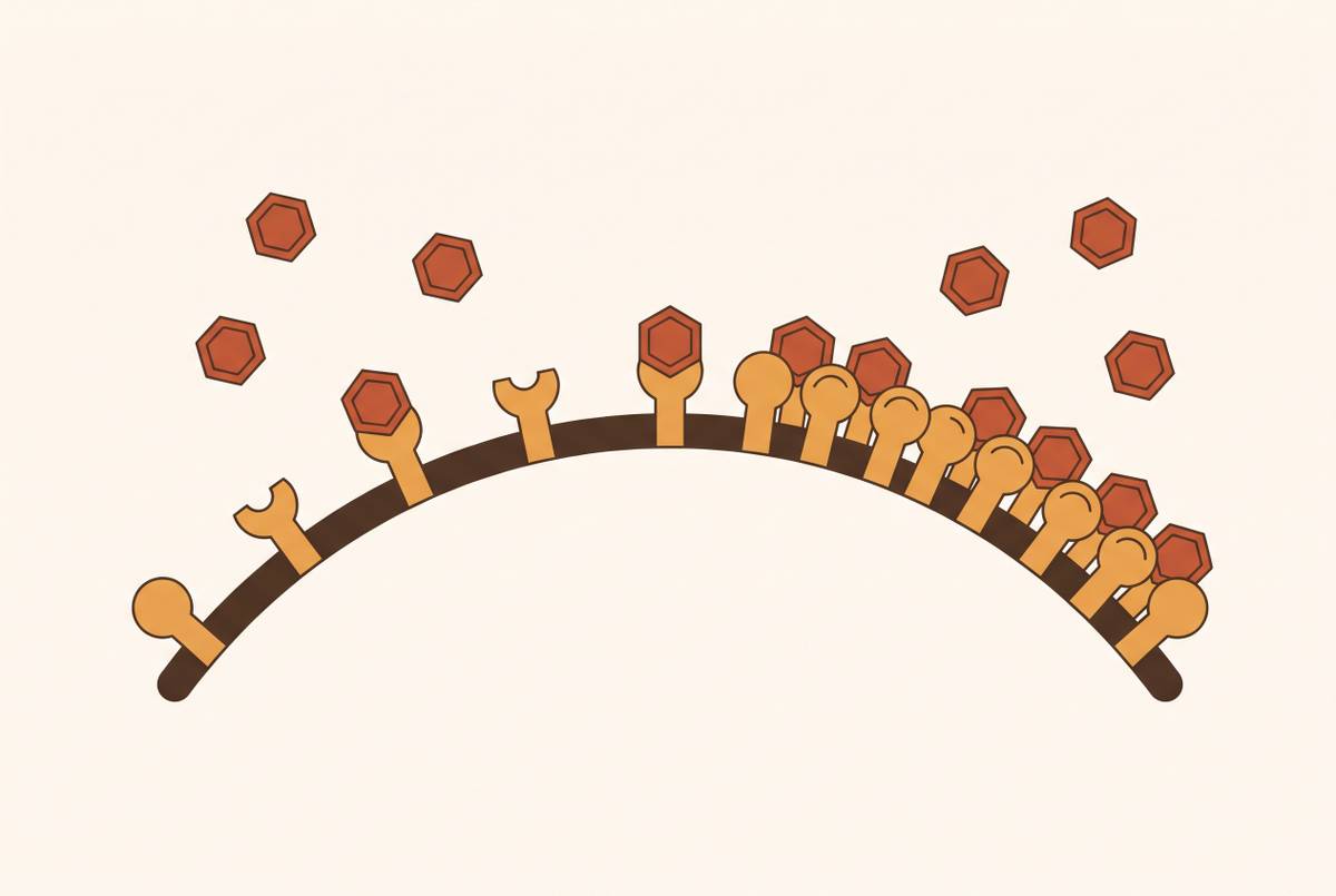 Cover illustration for “Caffeine Tolerance Development and Receptor Upregulation”