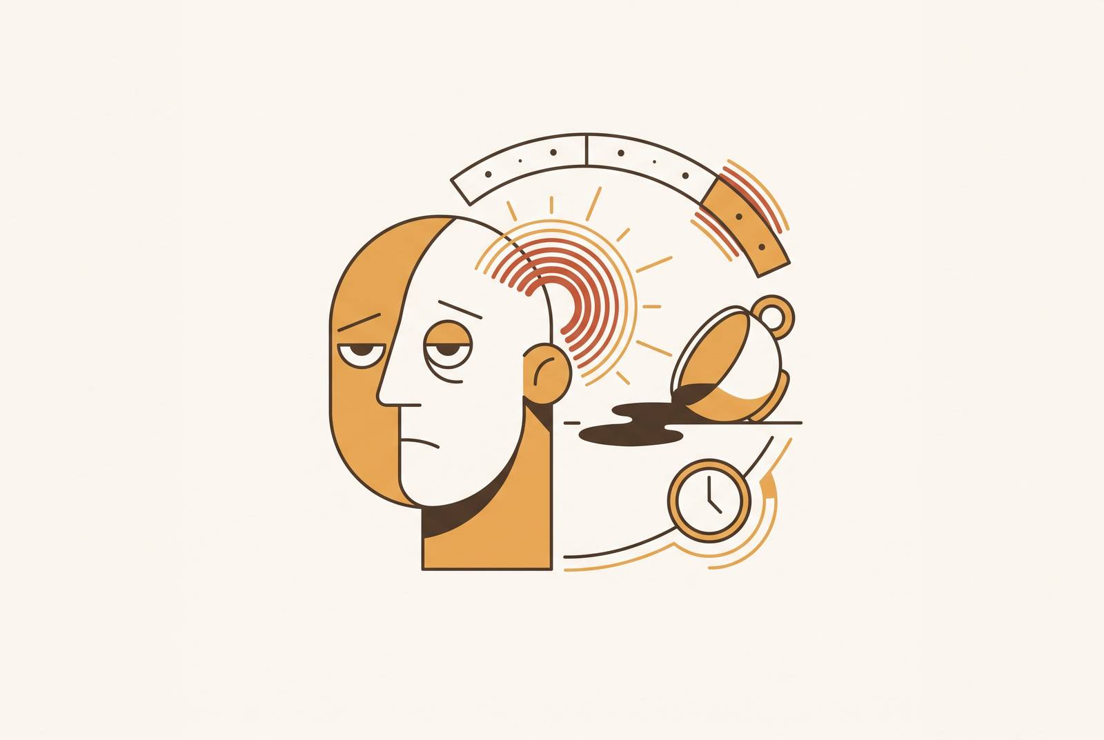Cover illustration for “Caffeine Withdrawal Symptoms and Timeline in Regular Users”