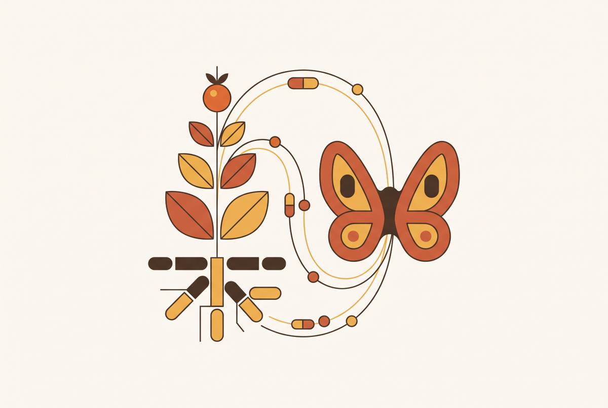 Cover illustration for “Ashwagandha and Thyroid Hormone Interactions”