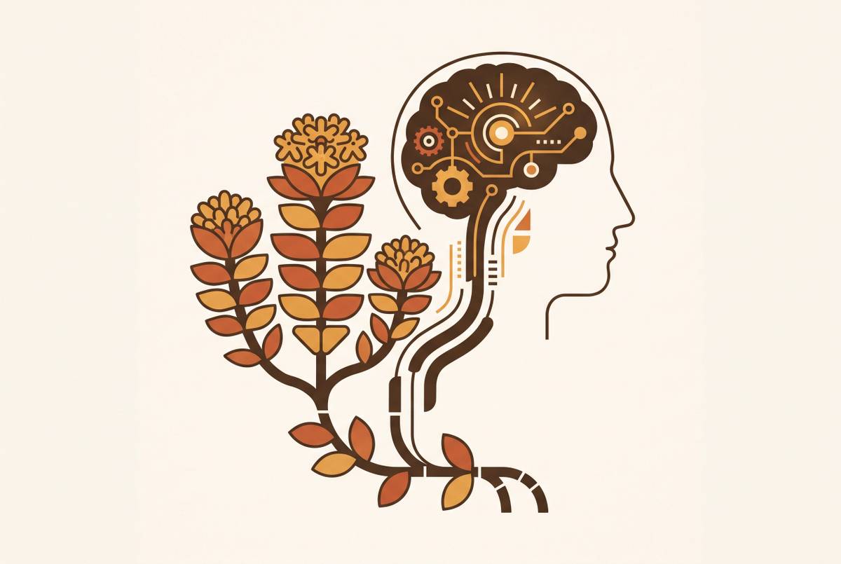 Cover illustration for “Rhodiola Rosea Adaptogenic Mechanisms in Cognitive Fatigue”