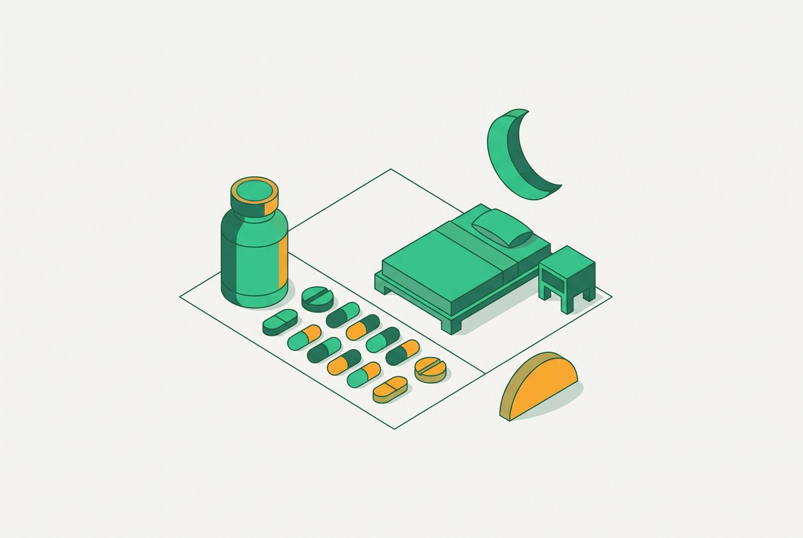 Cover illustration for “Pre-Sleep Supplement Protocols for Sleep Quality and Next-Day Focus”