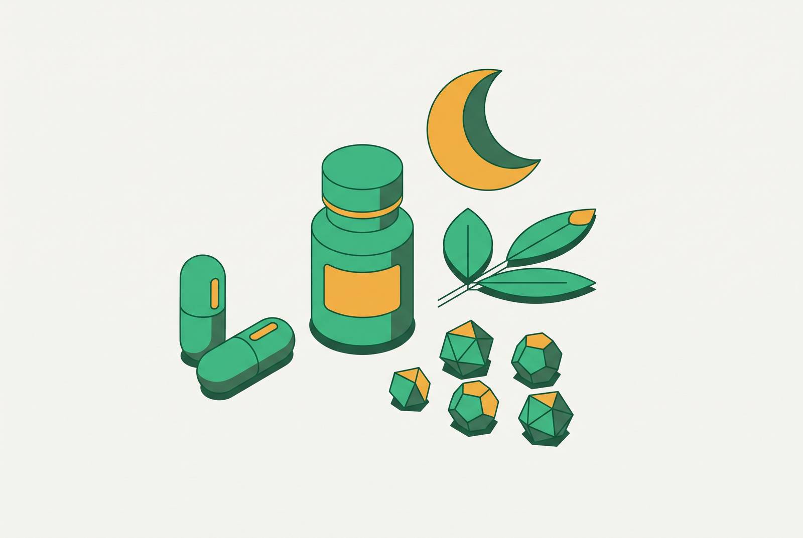 Cover illustration for “L-Theanine and Magnesium Combinations for Sleep Without Sedation”