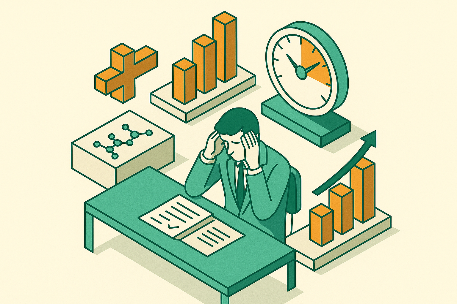 Cover illustration for “Cortisol Patterns and Decision Quality in High-Pressure Roles”