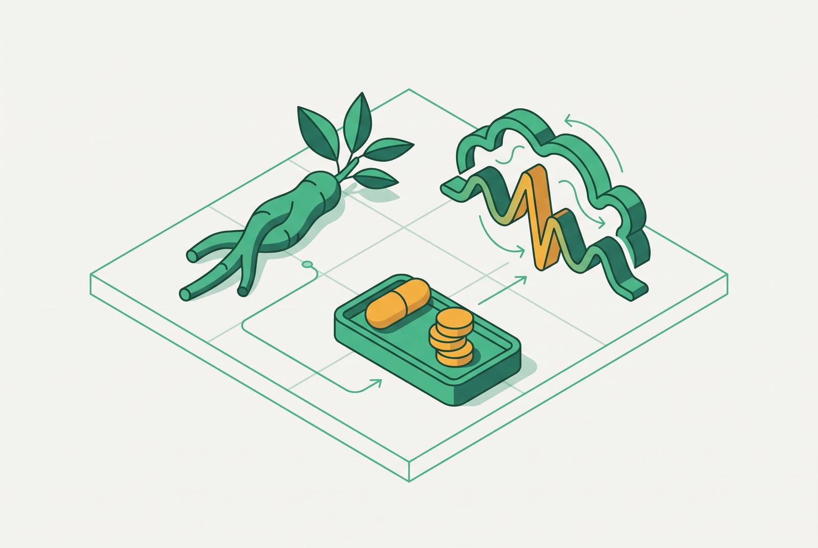 Cover illustration for “Ashwagandha Dosing for Cortisol Reduction and Focus”