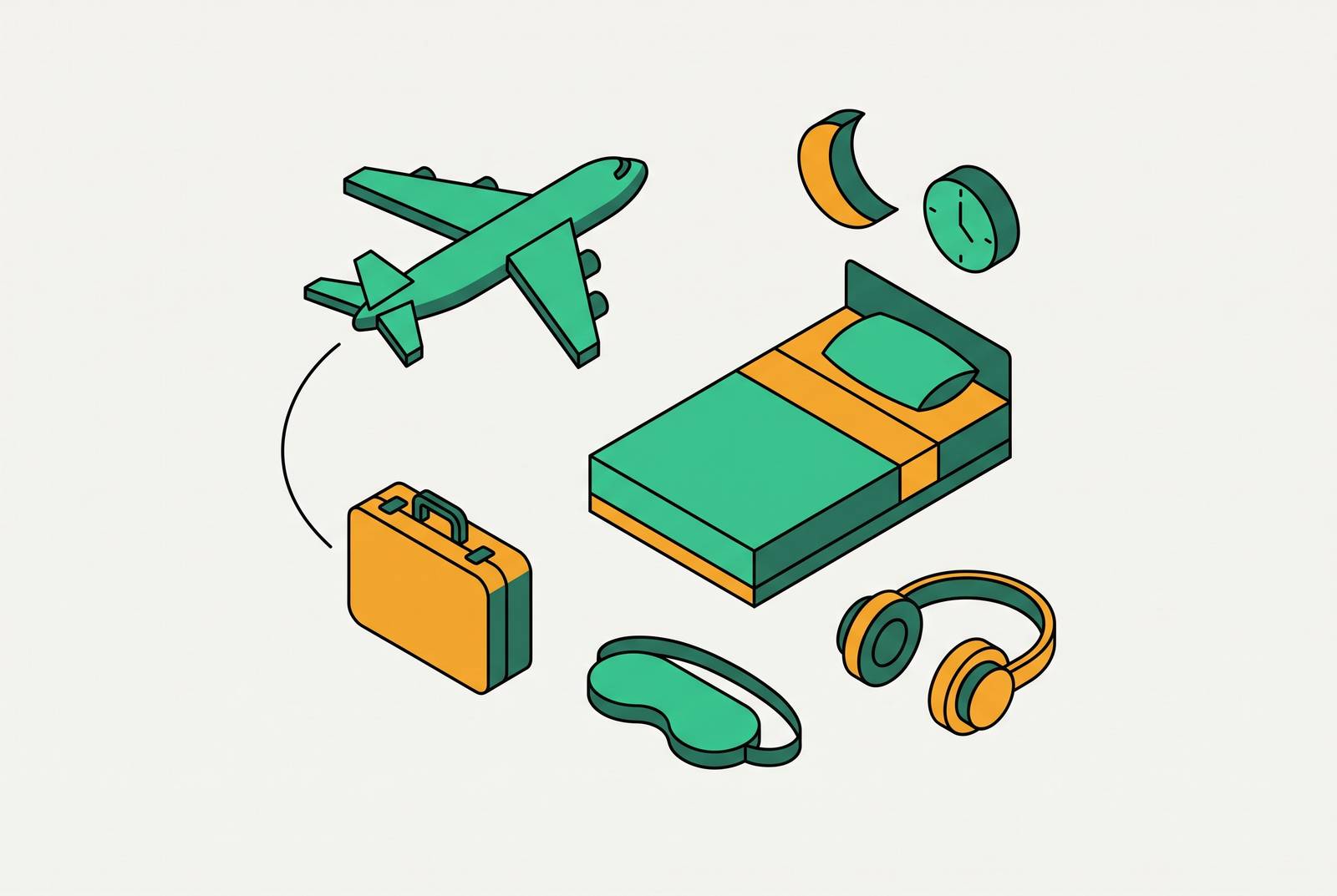 Cover illustration for “Sleep Optimization Protocols for Frequent Travelers”