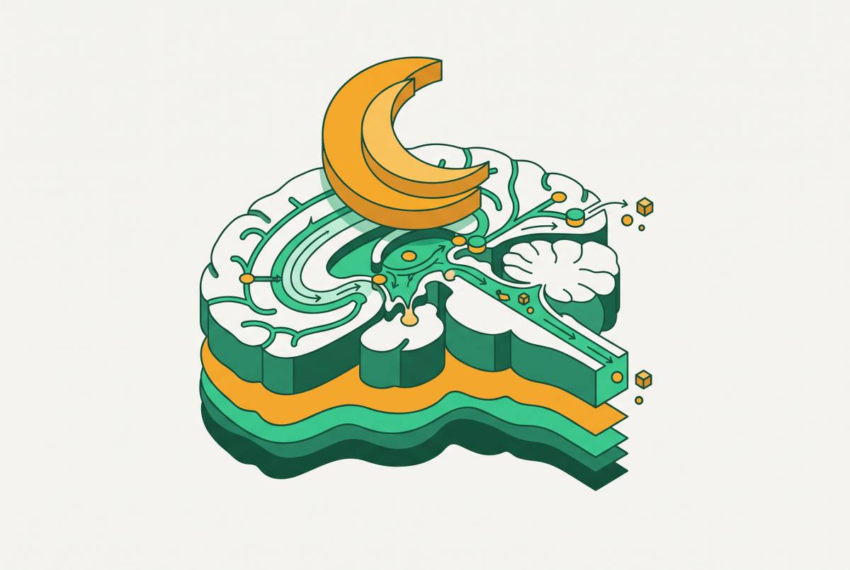 Cover illustration for “Glymphatic System Clearance and Brain Health During Sleep”