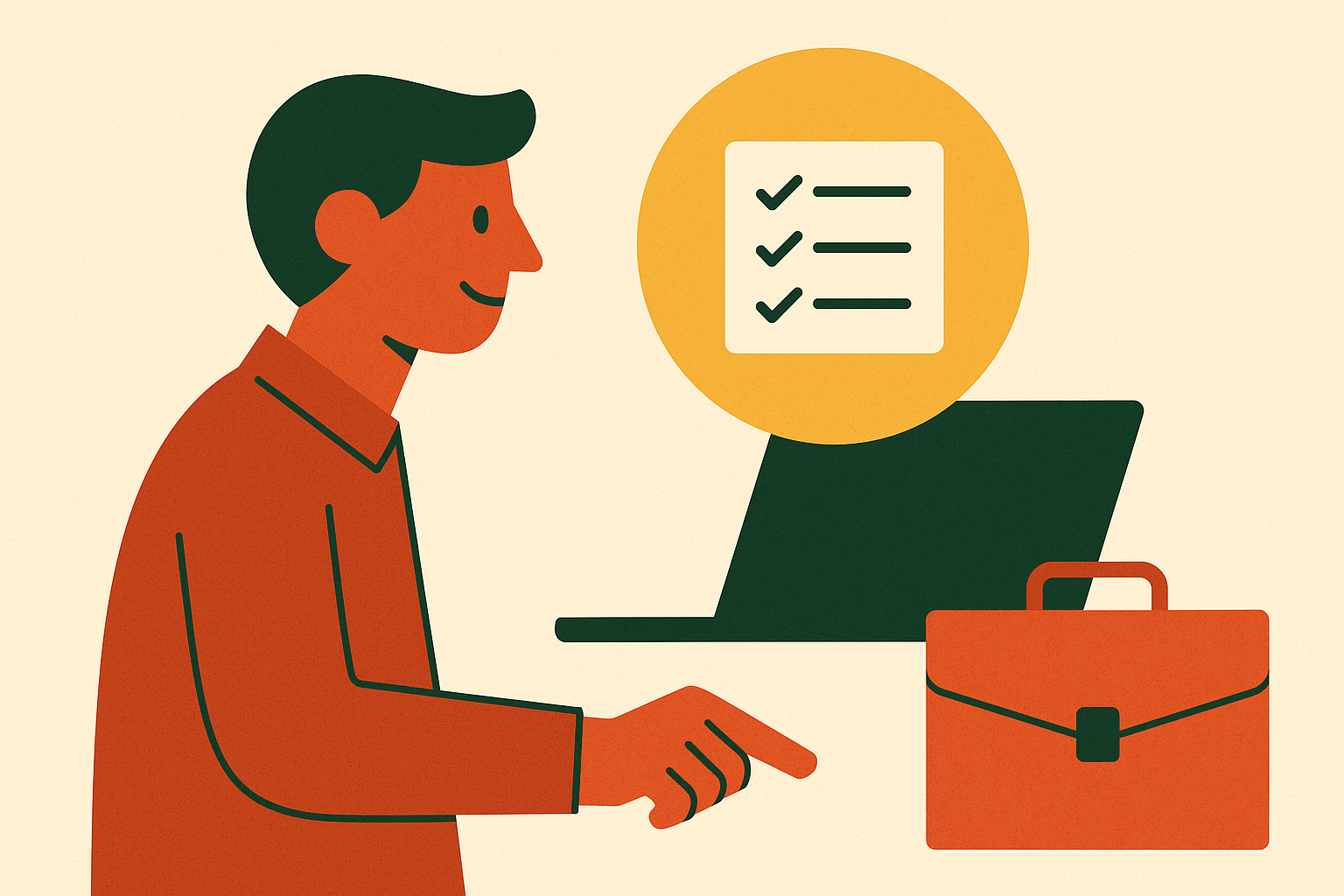 Cover illustration for “Follow-Up Strategy for Field Sales Reps After an In-Person Visit”