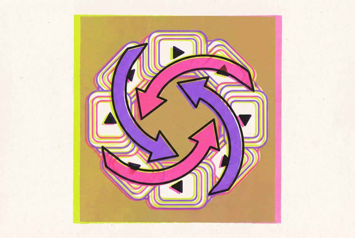 Cover illustration for “Looping AI Video Clips for Maximum TikTok Watch Time”