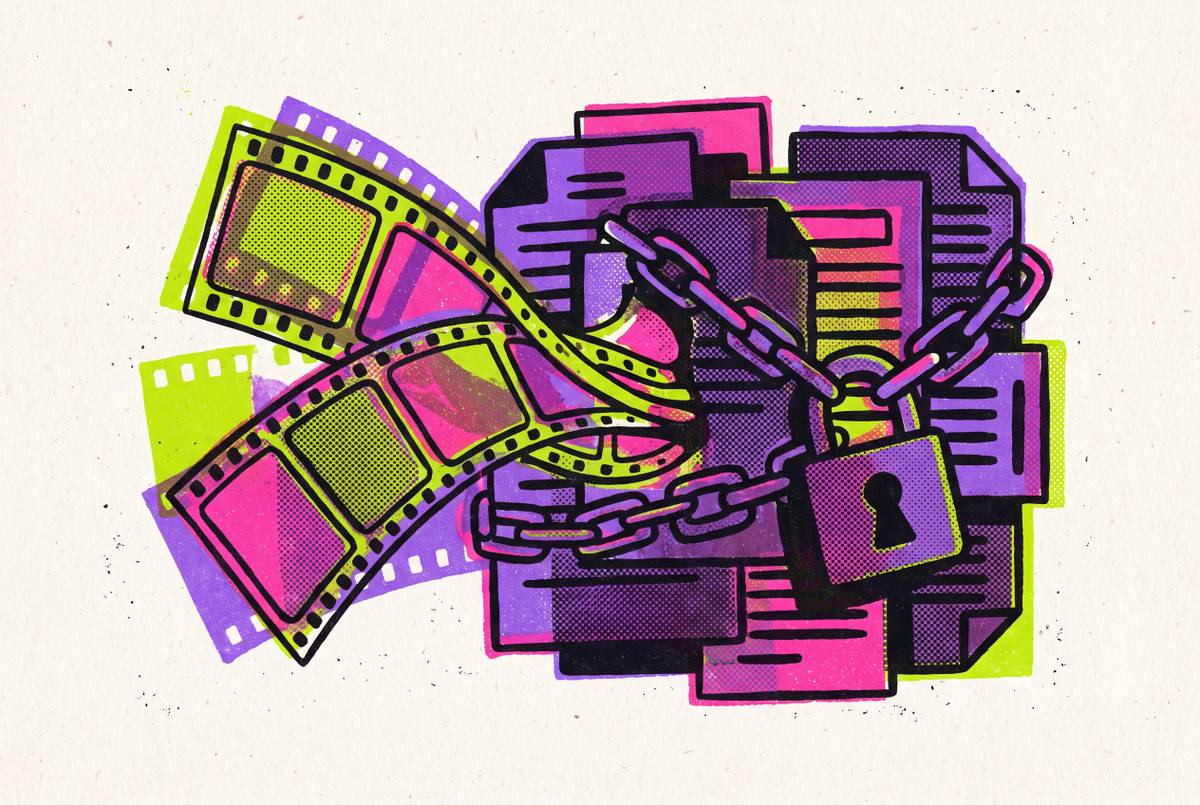 Cover illustration for “Training Data Licensing Risks for Commercial AI Video Use”