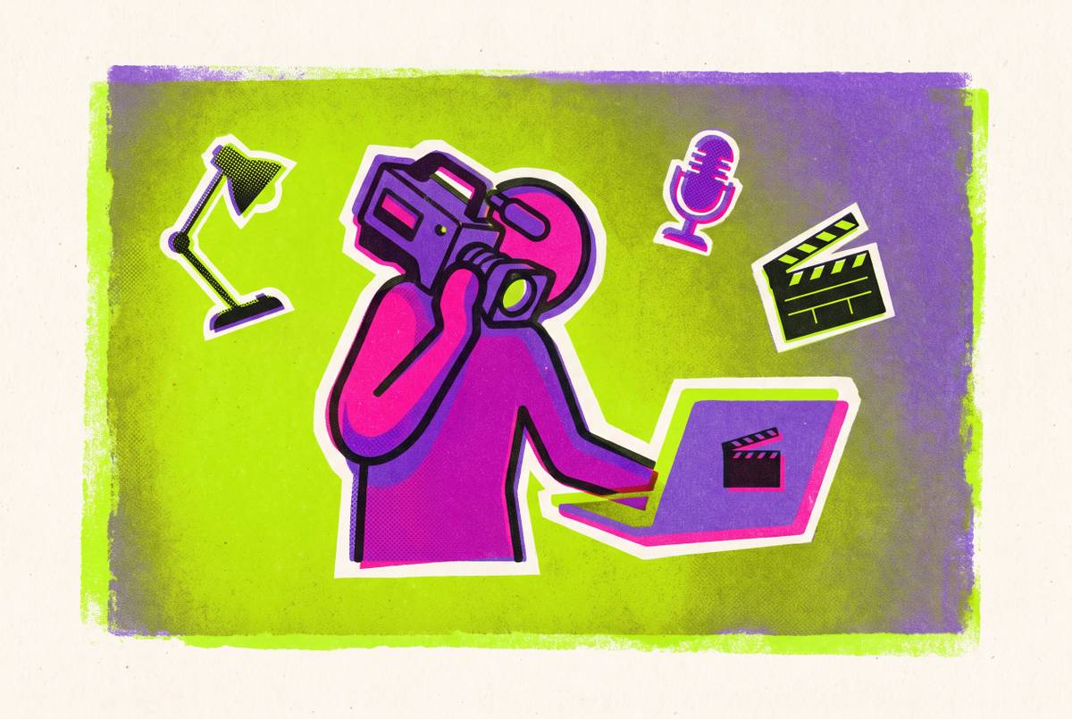 Cover illustration for “Delivering Client Videos Alone Without a Production Team”