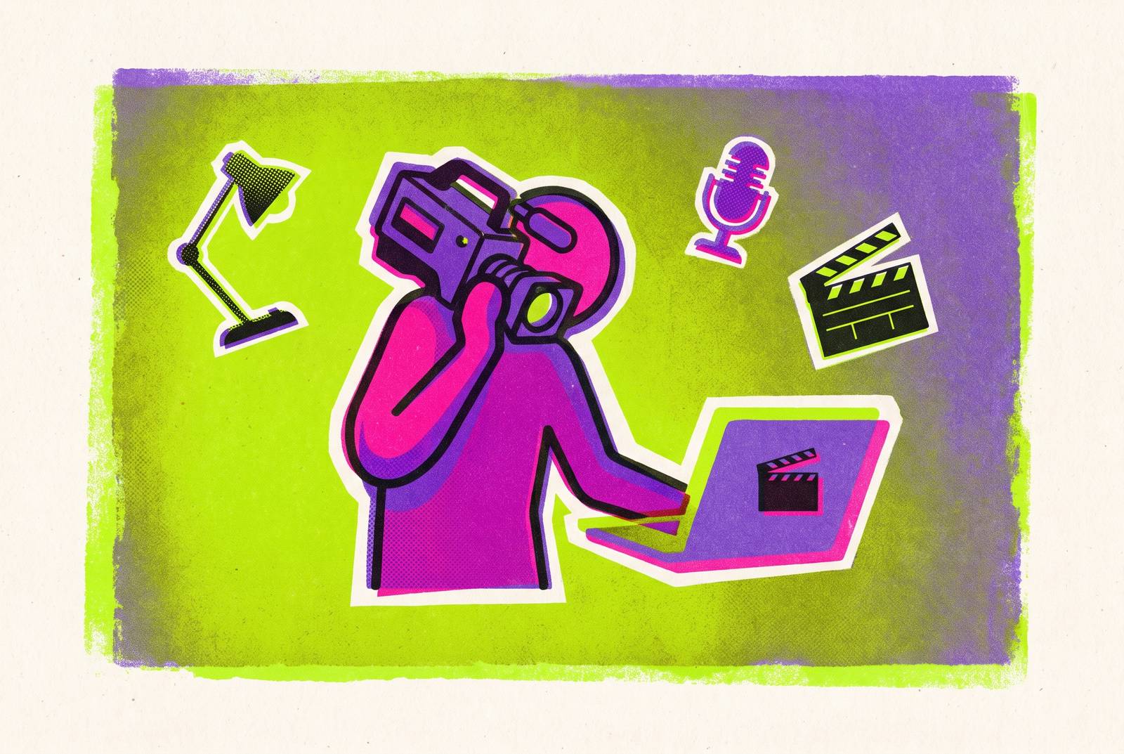 Cover illustration for “Delivering Client Videos Alone Without a Production Team”