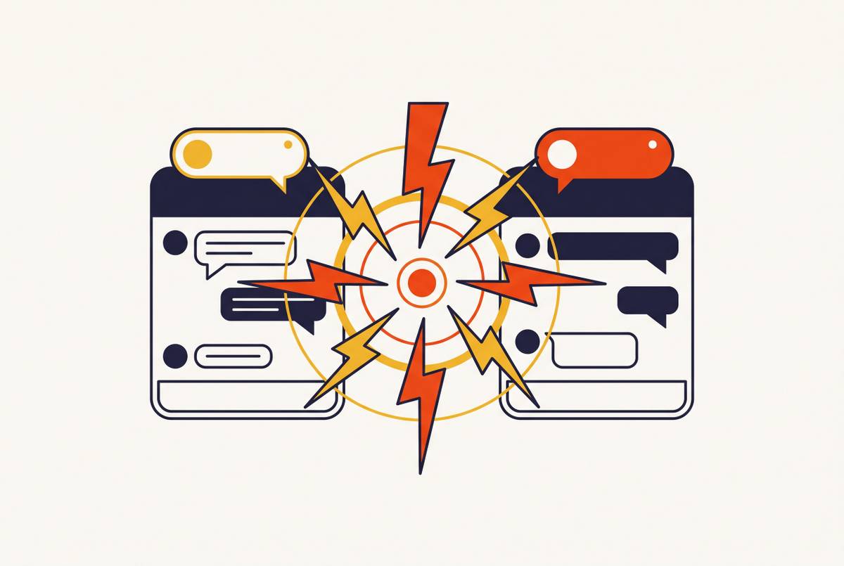 Cover illustration for “Slack vs Microsoft Teams for Real-Time Visitor Alerts”