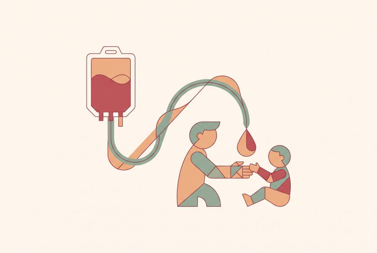 Cover illustration for “Directed Cord Blood Donation for a Sibling With a Known Condition”