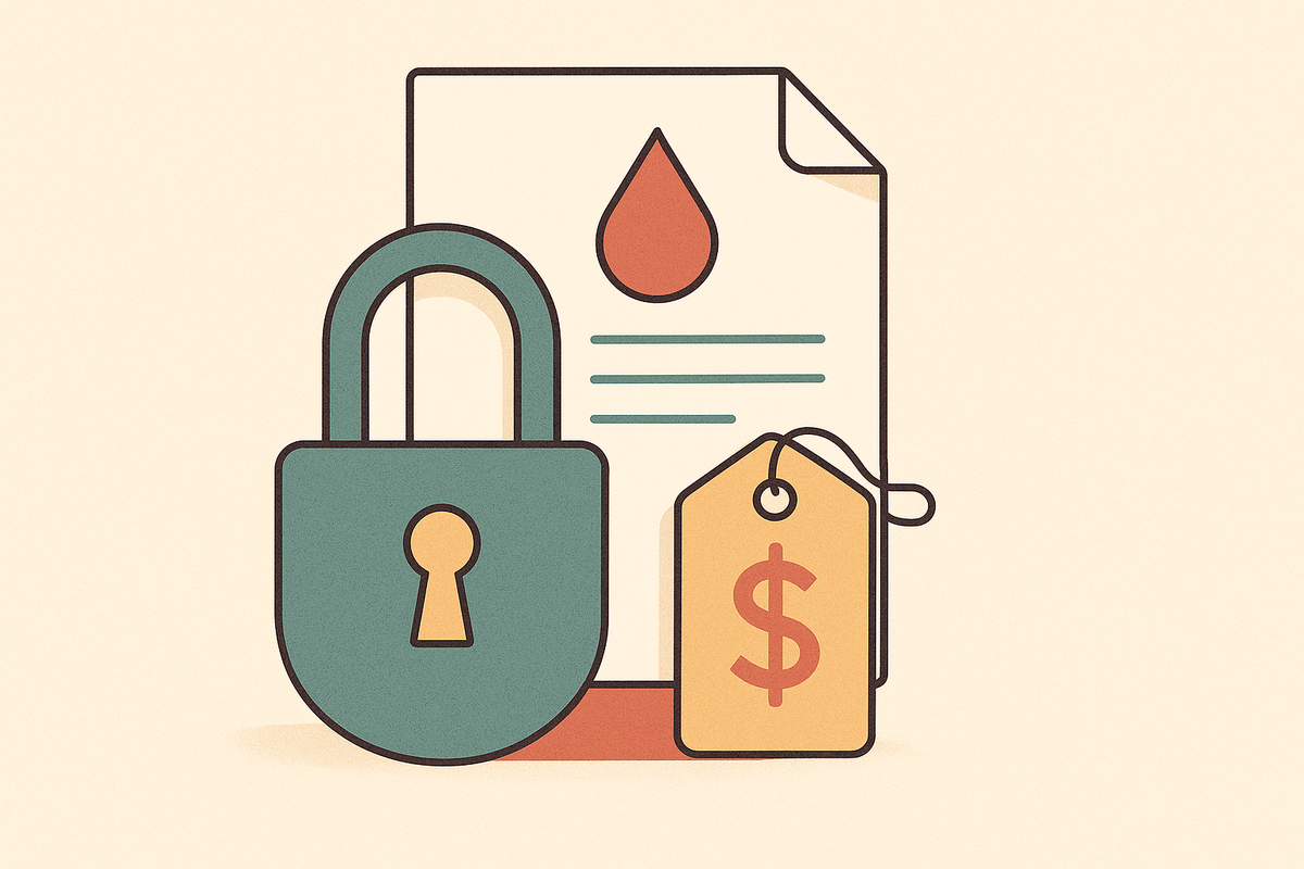 Cover illustration for “Hidden Fees in Cord Blood Banking Contracts”