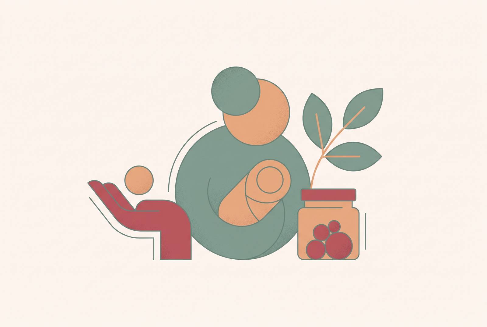 Cover illustration for “Placenta Options Beyond Encapsulation for New Parents”