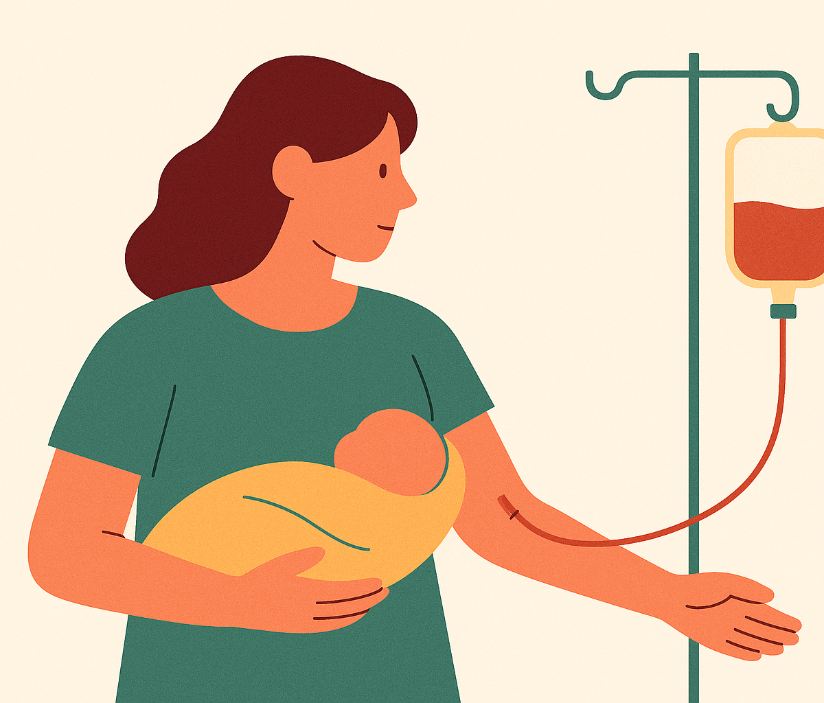 Cover illustration for “Is Cord Blood Collection Safe for Mother and Baby”