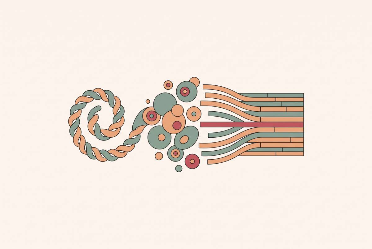 Cover illustration for “What Cord Blood Research Shows About Muscle Repair”