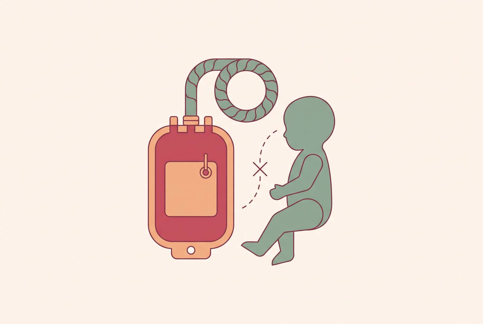 Cover illustration for “Cord Blood Banking Limitations for Autologous Use in Pediatric Cancer”