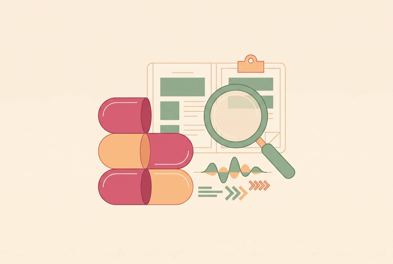 Cover illustration for “Placenta Encapsulation Evidence Review for Postpartum Recovery Claims”