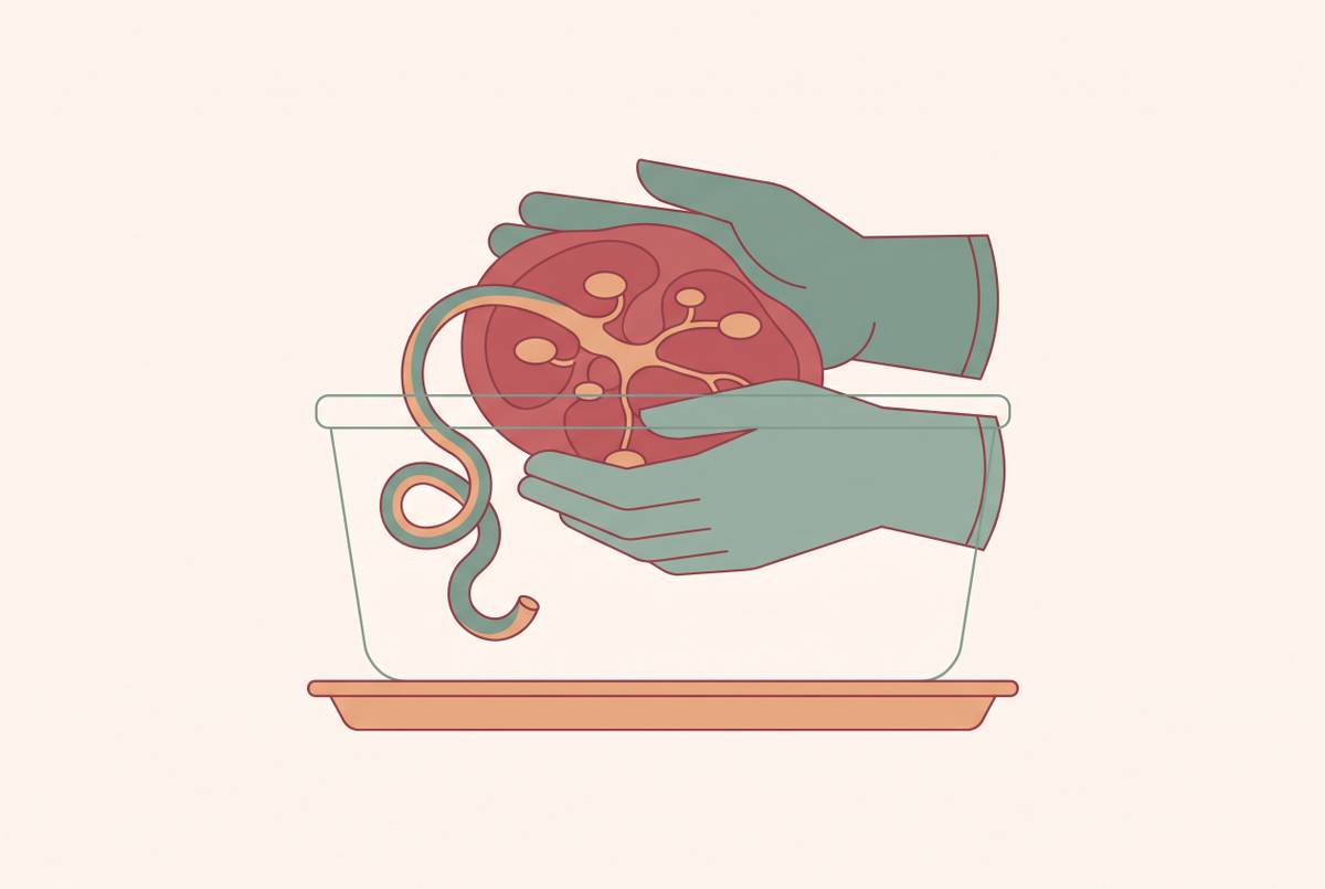 Cover illustration for “What Hospitals Do With Placentas After Delivery”