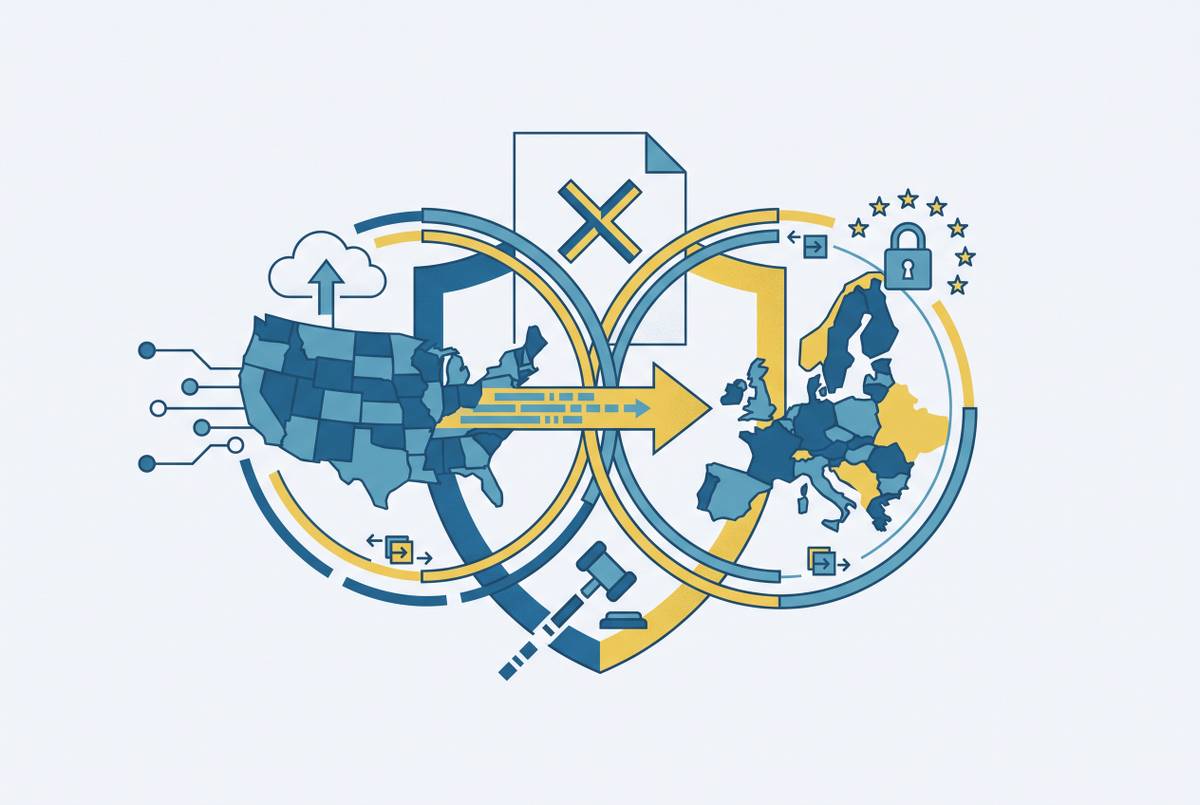 Cover illustration for “GDPR Liability Exposure for US Startups With European Users”