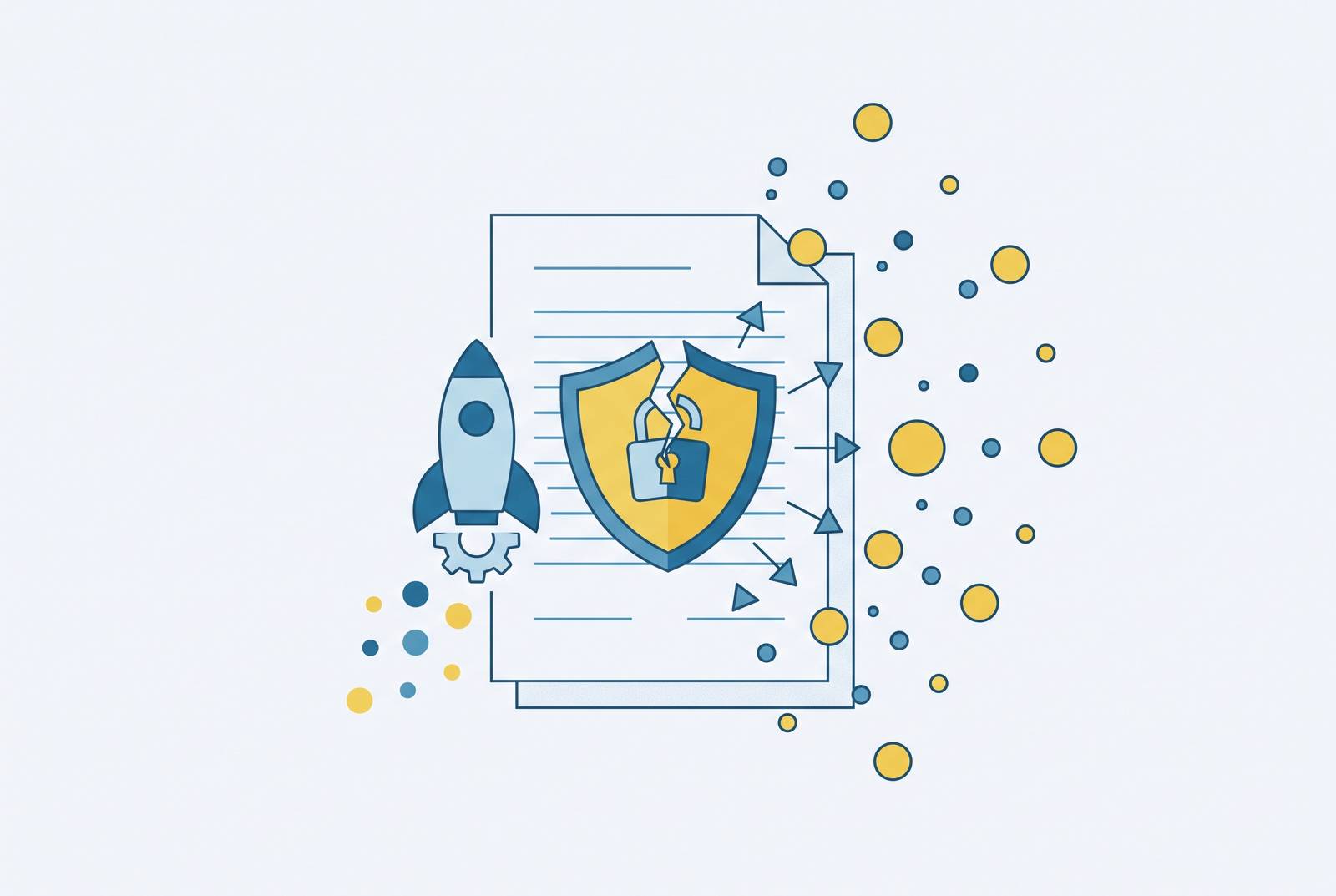 Cover illustration for “State Data Breach Notification Laws Affecting Startups”