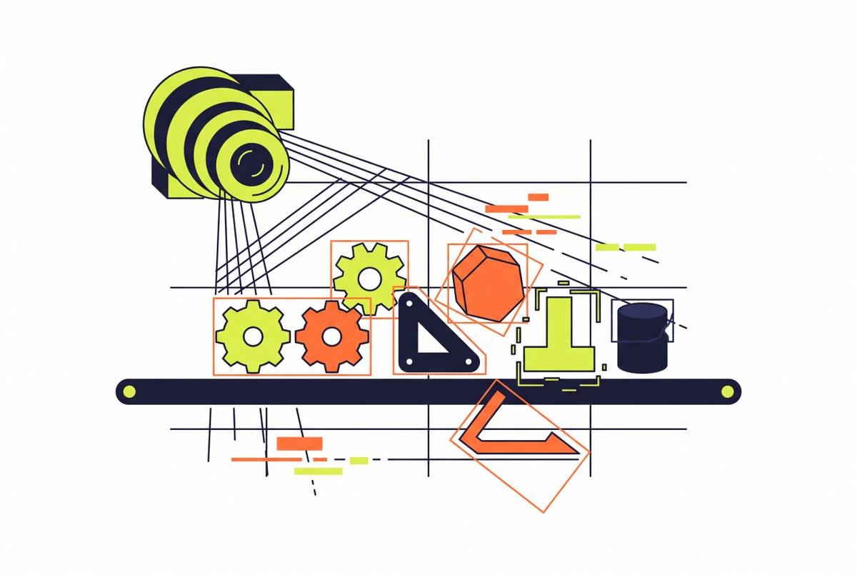 Cover illustration for “Perception Failure Modes in High-Mix Low-Volume Manufacturing”