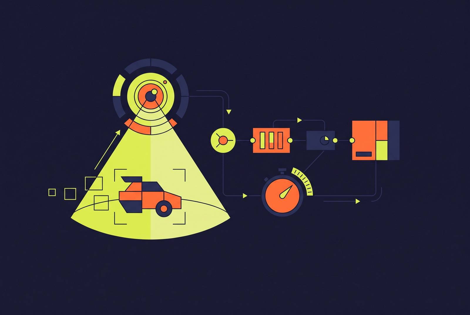 Cover illustration for “Real-Time Object Detection Latency in Robot Perception Pipelines”