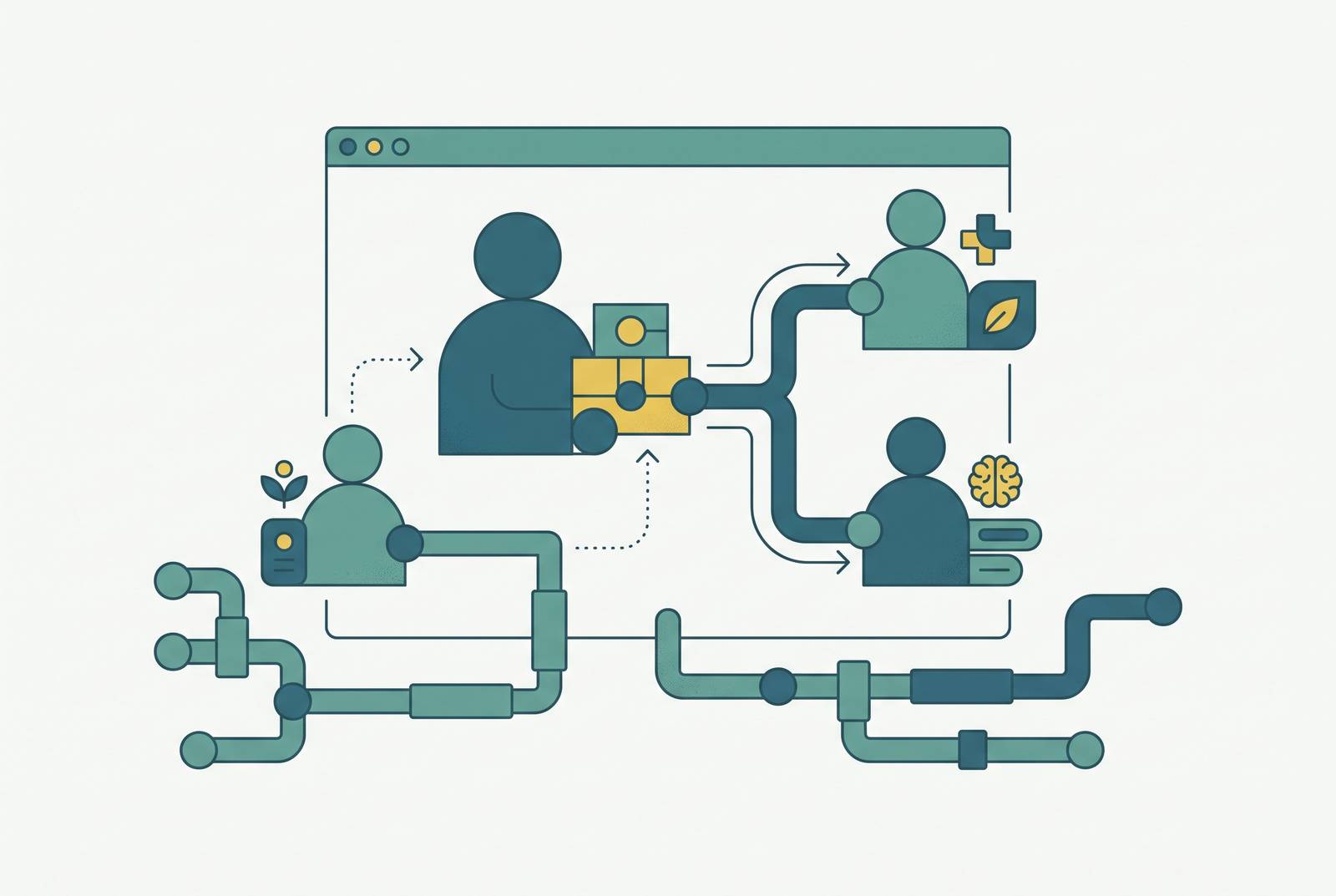 Cover illustration for “Referral Coordination Workflows in Virtual Integrative Care Settings”