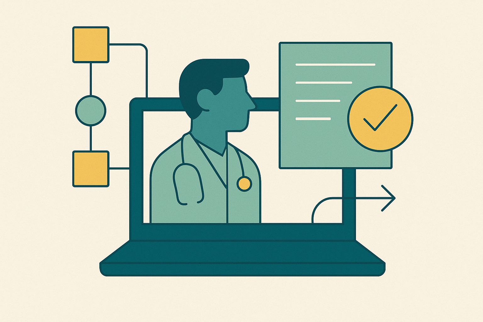 Cover illustration for “Prior Authorization Workflows for Telehealth-Delivered Services”