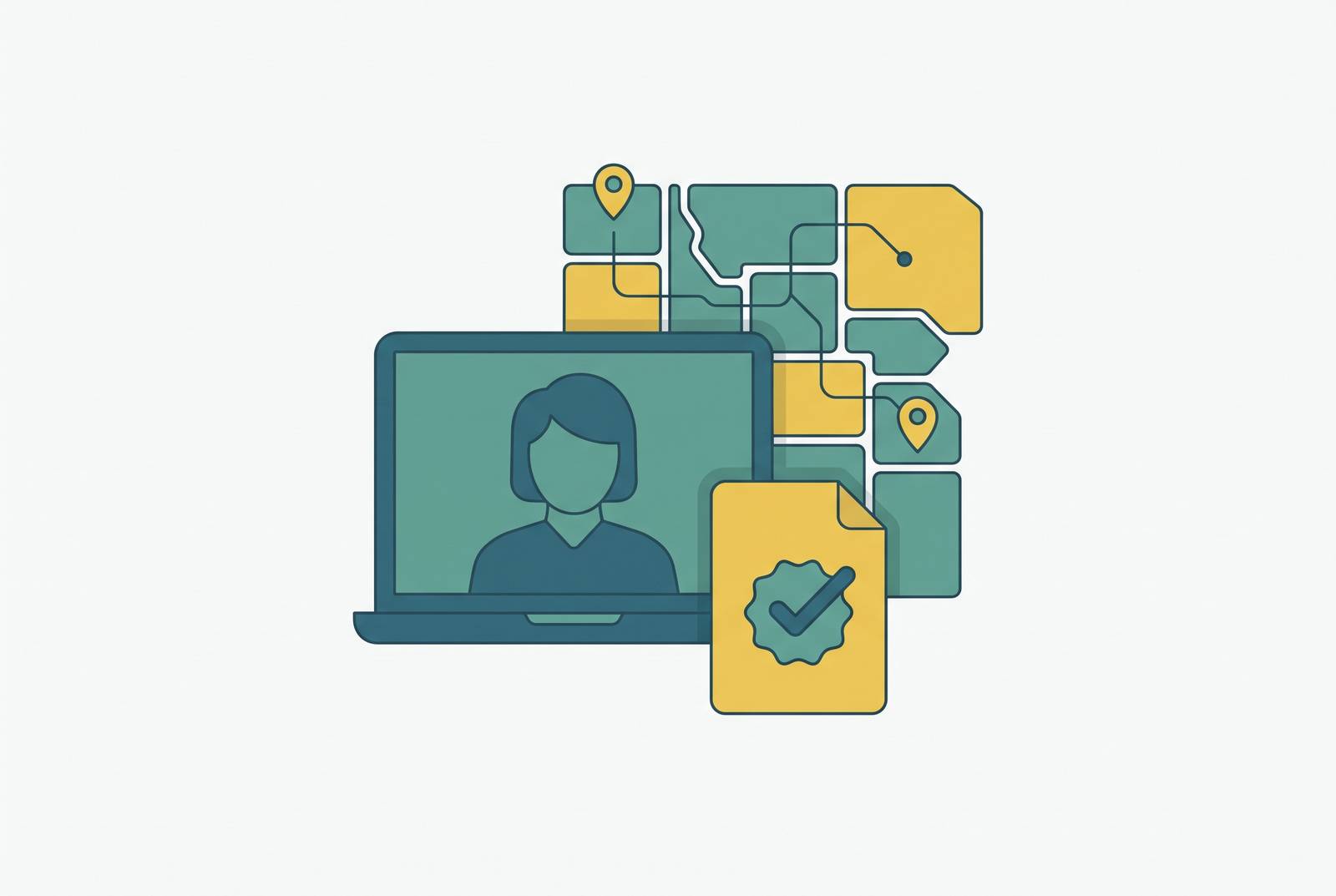 Cover illustration for “Credentialing Requirements for Multi-State Telehealth Providers”