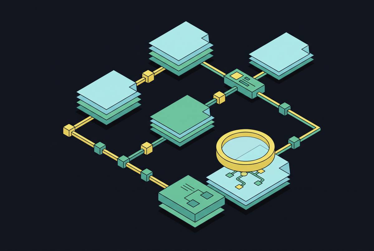 Cover illustration for “Audit Trails and Provenance Tracking in Document AI Systems”